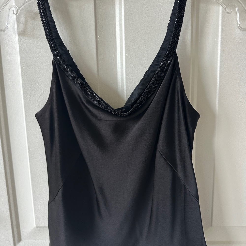 Carmen Marc Valvo Black Camisole